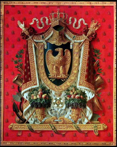 Coat of Arms of the French Empire, Design for a Tapestry, 1808 by Louis Saint Ange Desmaisons